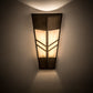 Meyda Lighting Santa Fe 12" 3-Light Antique Copper Wall Sconce With Creme Carrare Idalight Shade Glass