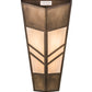 Meyda Lighting Santa Fe 12" 3-Light Antique Copper Wall Sconce With Creme Carrare Idalight Shade Glass