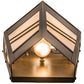 Meyda Lighting Santa Fe 12" 3-Light Antique Copper Wall Sconce With Creme Carrare Idalight Shade Glass
