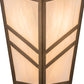 Meyda Lighting Santa Fe 12" 3-Light Antique Copper Wall Sconce With Creme Carrare Idalight Shade Glass