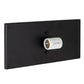 Meyda Lighting Santa Fe 14" 2-Light Flat Black Wall Sconce With Beige Iridescent & Silver Mica Shade Glass