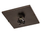 Meyda Lighting Santa Fe 18" 4-Light Oil Rubbed Bronze Flush Mount Light With Beige Iridescent Shade Glass