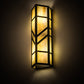Meyda Lighting Santa Fe 183952 7" 2-Light Oil Rubbed Bronze Wall Sconce With Beige Iridescent Shade Glass