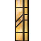 Meyda Lighting Santa Fe 183952 7" 2-Light Oil Rubbed Bronze Wall Sconce With Beige Iridescent Shade Glass