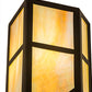 Meyda Lighting Santa Fe 183952 7" 2-Light Oil Rubbed Bronze Wall Sconce With Beige Iridescent Shade Glass