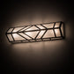 Meyda Lighting Santa Fe 24" 4-Light Rusty Nail Vanity Light With Frosted Clear Seeded Shade Glass