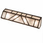 Meyda Lighting Santa Fe 24" 4-Light Rusty Nail Vanity Light With Frosted Clear Seeded Shade Glass