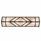 Meyda Lighting Santa Fe 24" 4-Light Rusty Nail Vanity Light With Frosted Clear Seeded Shade Glass