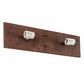 Meyda Lighting Santa Fe 24" 4-Light Rusty Nail Vanity Light With Frosted Clear Seeded Shade Glass