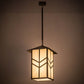 Meyda Lighting Santa Fe 25" Antique Copper Pendant Light With Creme Carrare Acrylic Shade