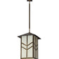 Meyda Lighting Santa Fe 25" Antique Copper Pendant Light With Creme Carrare Acrylic Shade
