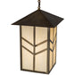 Meyda Lighting Santa Fe 25" Antique Copper Pendant Light With Creme Carrare Acrylic Shade