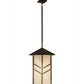 Meyda Lighting Santa Fe 25" Antique Copper Pendant Light With Creme Carrare Acrylic Shade