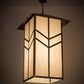 Meyda Lighting Santa Fe 42" Antique Copper Pendant Light With Creme Carrare Idalight Shade Glass