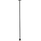 Meyda Lighting Santa Fe 6"Sq Flat Black Mini Pendant Light With Beige Art & Amber Mica Shade Glass