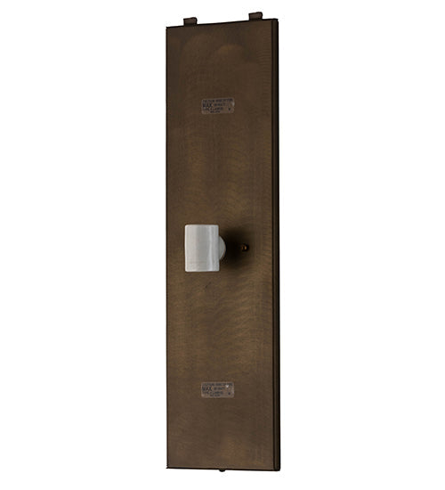 Meyda Lighting Santa Fe 7" 2-Light Antique Copper Wall Sconce With Creme Carrare Idalight Shade Glass