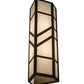 Meyda Lighting Santa Fe 7" 2-Light Antique Copper Wall Sconce With Creme Carrare Idalight Shade Glass