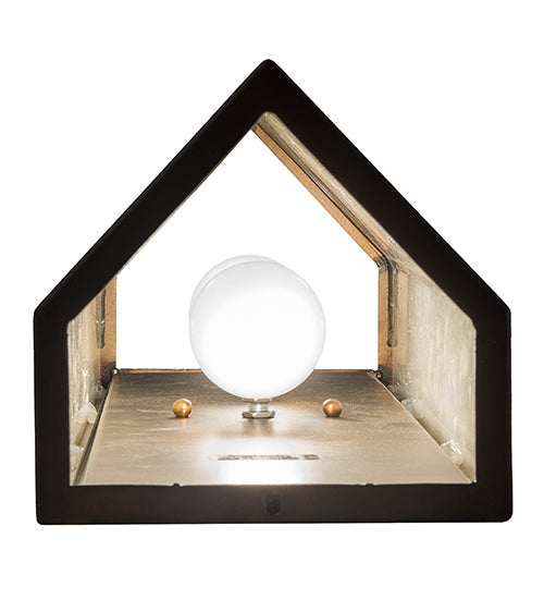 Meyda Lighting Santa Fe 7" 2-Light Antique Copper Wall Sconce With Creme Carrare Idalight Shade Glass