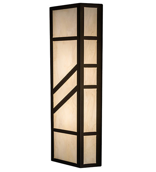 Meyda Lighting Santa Fe 7" 2-Light Antique Copper Wall Sconce With Creme Carrare Idalight Shade Glass
