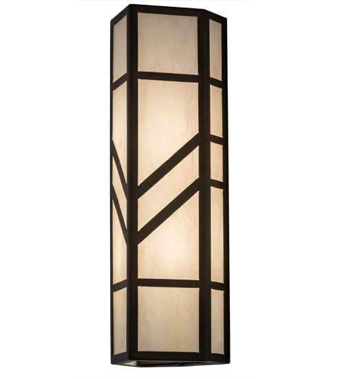 Meyda Lighting Santa Fe 7" 2-Light Antique Copper Wall Sconce With Creme Carrare Idalight Shade Glass