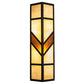 Meyda Lighting Santa Fe 7" 2-Light Flat Black Wall Sconce With Beige Iridescent & Amber Mica Shade Glass