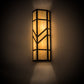 Meyda Lighting Santa Fe 7" 2-Light Oil Rubbed Bronze Wall Sconce With Beige Iridescent Shade Glass