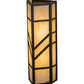 Meyda Lighting Santa Fe 7" 2-Light Oil Rubbed Bronze Wall Sconce With Beige Iridescent Shade Glass