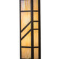 Meyda Lighting Santa Fe 7" 2-Light Oil Rubbed Bronze Wall Sconce With Beige Iridescent Shade Glass