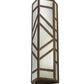 Meyda Lighting Santa Fe 7" 4-Light Rusty Nail Wall Sconce With Frosted Seeded Shade Glass
