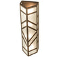 Meyda Lighting Santa Fe 7" 4-Light Rusty Nail Wall Sconce With Frosted Seeded Shade Glass