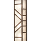 Meyda Lighting Santa Fe 7" 4-Light Rusty Nail Wall Sconce With Frosted Seeded Shade Glass
