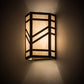 Meyda Lighting Santa Fe 7" Antique Copper Wall Sconce With Creme Carrier Idalight Shade Glass