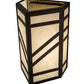 Meyda Lighting Santa Fe 7" Antique Copper Wall Sconce With Creme Carrier Idalight Shade Glass