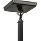 Meyda Lighting Santa Fe 7" Flat Black Mini Pendant Light With Beige Iridescent & Silver Mica Shade Glass
