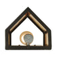 Meyda Lighting Santa Fe 7" W x 11" H Timeless Bronze Wall Sconce With Beige Iridescent Shade Glass