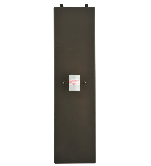 Meyda Lighting Santa Fe 7" W x 22" H Timeless Bronze Wall Sconce With Beige Iridescent Shade Glass