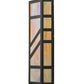 Meyda Lighting Santa Fe 7" W x 22" H Timeless Bronze Wall Sconce With Beige Iridescent Shade Glass