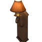 Meyda Lighting Santa Lucia 7" Antique Rust Wall Sconce With Tarnished Gold Textrene Shade Glass