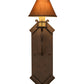 Meyda Lighting Santa Lucia 7" Antique Rust Wall Sconce With Tarnished Gold Textrene Shade Glass