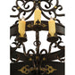 Meyda Lighting Santino 60" 24-Light 3-Tier Gilded Tobacco Chandelier With Ivory Faux Candlelight