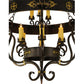 Meyda Lighting Santino 60" 24-Light 3-Tier Gilded Tobacco Chandelier With Ivory Faux Candlelight