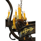 Meyda Lighting Santino 72" 24-Light Gilded Tobacco & Gold Chandelier With Amber Faux Candlelight