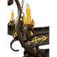 Meyda Lighting Santino 72" 24-Light Gilded Tobacco & Gold Chandelier With Amber Faux Candlelight