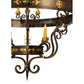 Meyda Lighting Santino 72" 24-Light Gilded Tobacco & Gold Chandelier With Amber Faux Candlelight