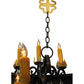 Meyda Lighting Santino 72" 24-Light Gilded Tobacco & Gold Chandelier With Amber Faux Candlelight
