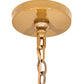 Meyda Lighting Sardinia 36" 8-Light Transparent Gold Chandelier With Crystal Shade Glass