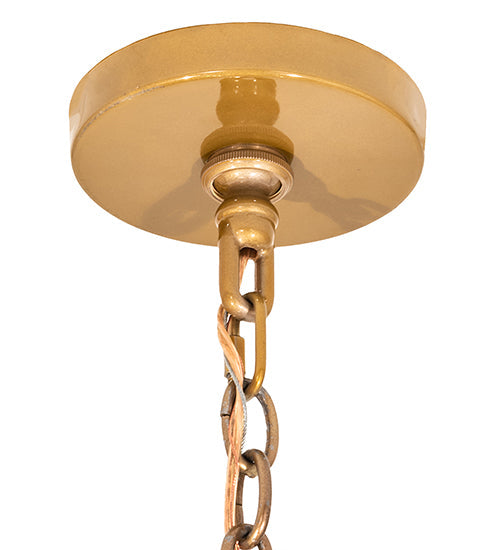 Meyda Lighting Sardinia 36" 8-Light Transparent Gold Chandelier With Crystal Shade Glass