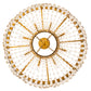 Meyda Lighting Sardinia 36" 8-Light Transparent Gold Chandelier With Crystal Shade Glass