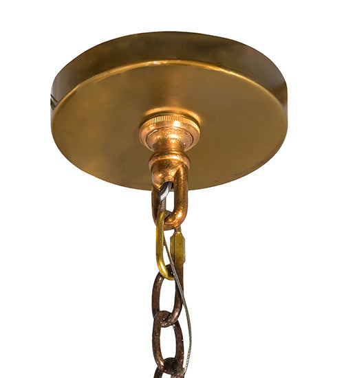 Meyda Lighting Sardinia 43" 12-Light Transparent Gold Chandelier With Clear Crystal Shade