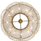 Meyda Lighting Sardinia 43" 12-Light Transparent Gold Chandelier With Clear Crystal Shade